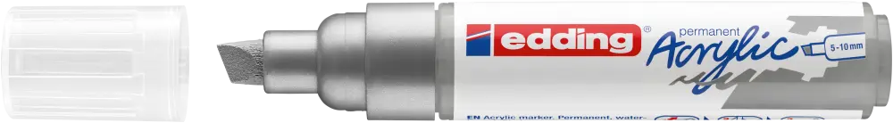 Akrilinis žymeklis edding 5000, sidabrinės spalvos