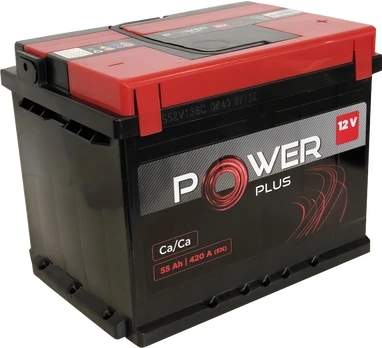 AKUMULIATORIUS 55AH 420A EN POWER PLUS PWP55A