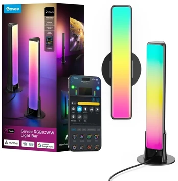 Govee H6056 RGBICWW WiFi + BT Flow Plus Light Bars, Matter
