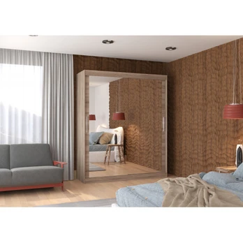 Sliding wardrobe with mirror ETTORE 180