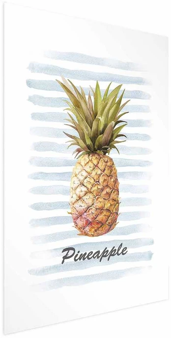 Artgeist Plakatas - Pineapple and Stripes