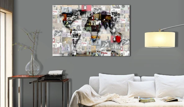 Artgeist Paveikslas - Map: Banksy inspiration