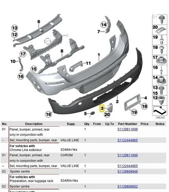 Bmw Kairysis Bamperis Mini Paceman R61 2012 2016 Originalus 51129809961