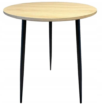 Apvalus stalas Vinci Oak Wood 60 cm Smoke