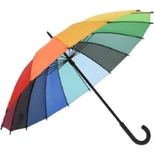 Piove Semi-automatic umbrella large, rainbow, Ø 98 cm kaina