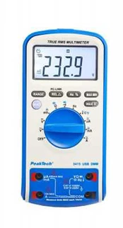 „PeakTech 3415“ skaitmeninis multimetras su USB ir „TrueRMS“