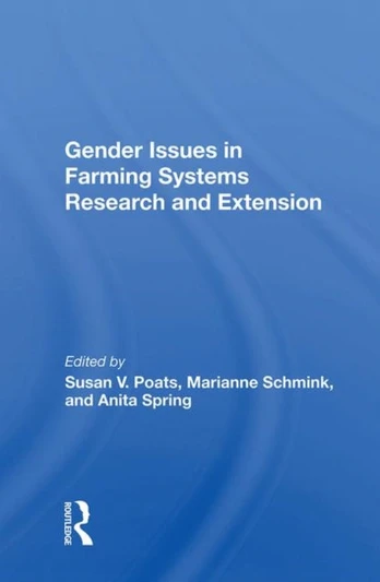 Gender Issues In Farming Systems Research And Extension
