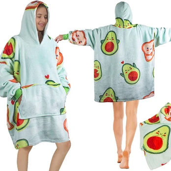 Kapuzendecke - avocado (30)