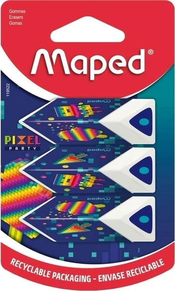 Maped Pixel Pyramid trintukai, 3 vnt.