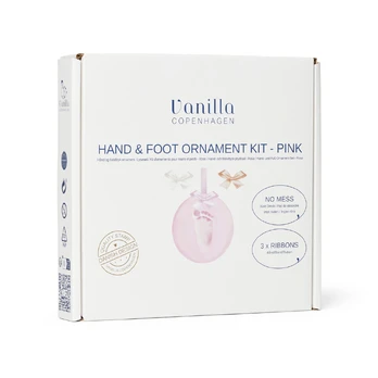 Vanilla Copenhagen - Hand &amp; Foot Clay Kit - Pink - Ø11 cm