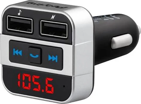 automobilinis siųstuvas su "bluetooth" funkcija (2x usb)