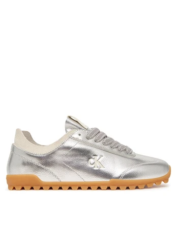 Laisvalaikio batai Calvin Klein Low Profile Sneaker Met HW0HW03305 Sidabrinė