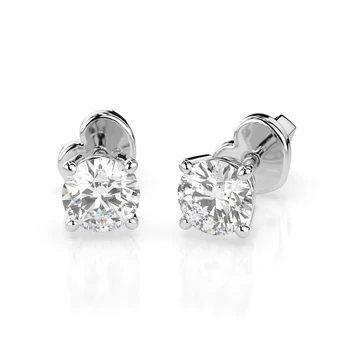 Auksiniai auskarai su deimantais „Diamond Heart IX“