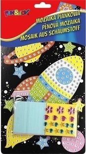Putojanti mozaika "raketa" - kūrybinis rinkinys vaikams