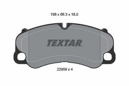 Stabdžių trinkelių rinkinys, diskinis stabdys TEXTAR 2295901 kaina