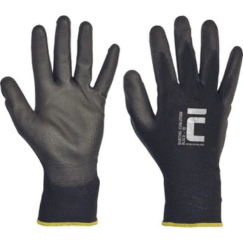 Aplietos darbo pirštinės Cerva BUNTING EVOLUTION BLACK PU