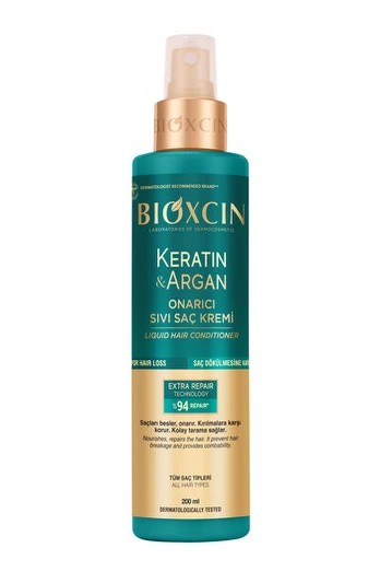BIOXCIN KERATIN & ARGAN atstatomasis purškiamas plaukų kondicionierius, 200 ml, 200 ml