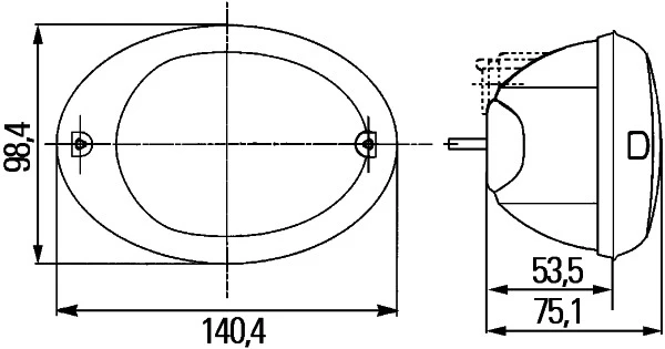 Posūkio žibintas HELLA 2BA343 130-051