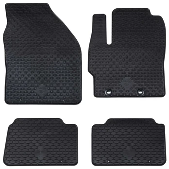 Automobilių kilimėlis 4 pcs Juoda Guma