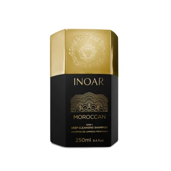 Inoar Moroccan Deep Cleansing Shampoo Step 1 Giliai valantis šampūnas, 250ml