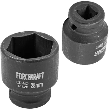 SMŪGINIS LIZDAS 1/2" 28 mm šešiakampis trumpas