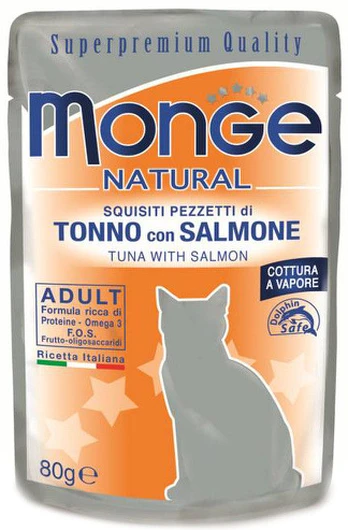 MONGE Buste Cat Tunas su lašiša 80 g
