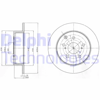 Stabdžių diskas DELPHI BG4303