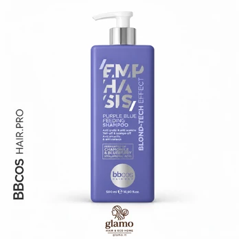 BBCOS Blond-Tech Purple Blue sidabrinis šampūnas 500 ml