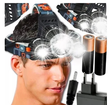 L-001 LED pakraunamas galvos žibintuvėlis, prožektorius