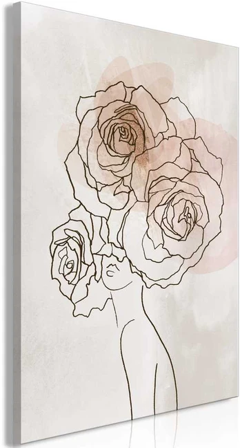 Artgeist Paveikslas - Anna and Roses (1 Part) Vertical