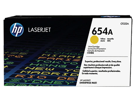 HP 654A Yellow Toner | CF332A