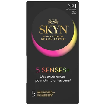 Prezervatyvai LIFESTYLES SKYN 5 SENSES, 5 vnt.