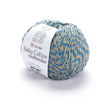 Mezgimo siūlai YarnAnrt Baby Cotton Multicolor 5211