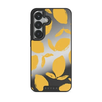 Lemon Tart - Samsung Galaxy S25 Case, Elite Mirror (Magnetic) / Gunmetal