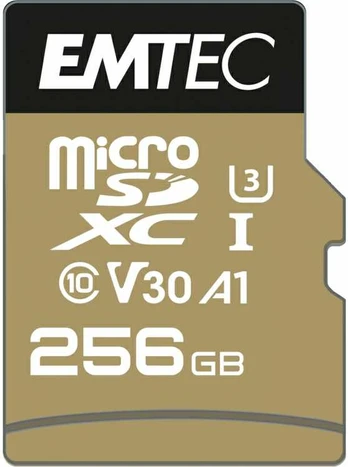 Atminties kortelė EMTEC MicroSD 256GB SDXC (CLASS10) Speedin V30 A1 4K Adapteris