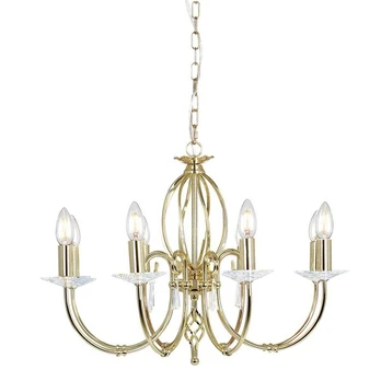 Pakabinamas šviestuvas Elstead Lighting Aegean AG8-POL-BRASS