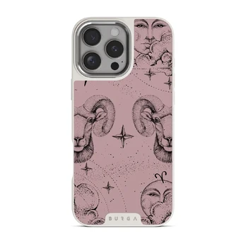 Aries - iPhone 16 Pro Max Case, Elite Light (MagSafe) / Silver / Pink