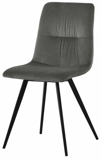 Valgomojo kėdė Jamil, juoda/pilka, 54.5 cm x 45 cm x 88 cm