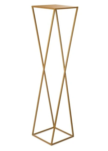Gėlių stovas Modernus, auksinis, 100 cm