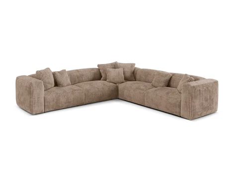 Modular Symmetrical Corner Sofa, "Martina", 5 Seats, 312x312x75, Acorn