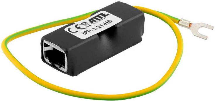 Gigabit LAN + PoE ATTE viršįtampių apsauga IPP-1-21-HS