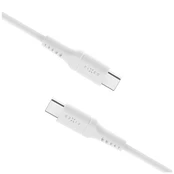 FIXED Liquid Silicone Cable USB-C/USB-C, 1,2m, 60W, White kaina