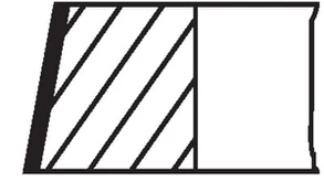 MAHLE 081 RS 00105 0N0 Piston ring set kaina