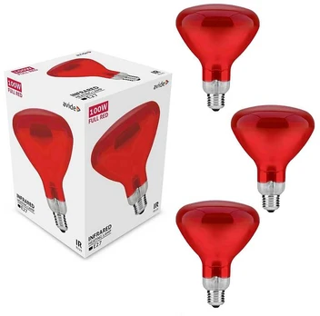 Infraraudonųjų spindulių lempa Avide 100W E27 3vnt