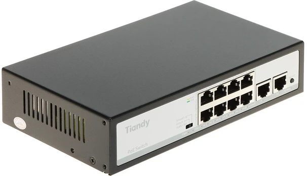SWITCH POE TC-P3S010 SPEC:F/0820/AT/90 8-PORTŲ TIANDY