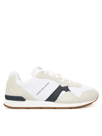 Tommy Hilfiger Laisvalaikio batai Runner Icon Mix FM0FM05679 Écru