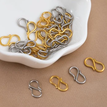 Papuošalų jungtys S, Steel color 20pcs