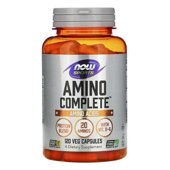 NOW Amino Complete Aminorūgštys, 120 kapsulių