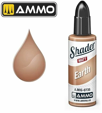 AMMO by MIG Jimenez AMMO MIG - Matinis SHADER dažai Earth, 10 ml, 0735
