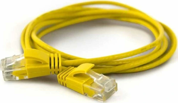 Wantec Patchkabel UTP CAT6a d=2,8mm 0,10m gelb